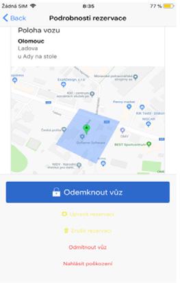 12. REZERVACE S PŘIŘAZENÝM VOZEM Pokud v dané chvíli není žádné vozidlo dané kategorie k dispozici, upozorní systém