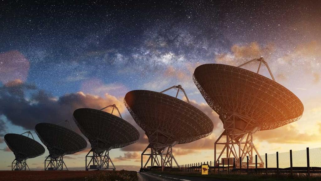 Jak hledat? Radiové antény SETI se nachází v Hat Creek Observatory v Kaskádových horách v Kalifornii.