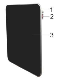 POPIS SPOTŘEBIČE 1. Ovládací panel s displejem 2. Přepínač zapnuto/vypnuto 3.
