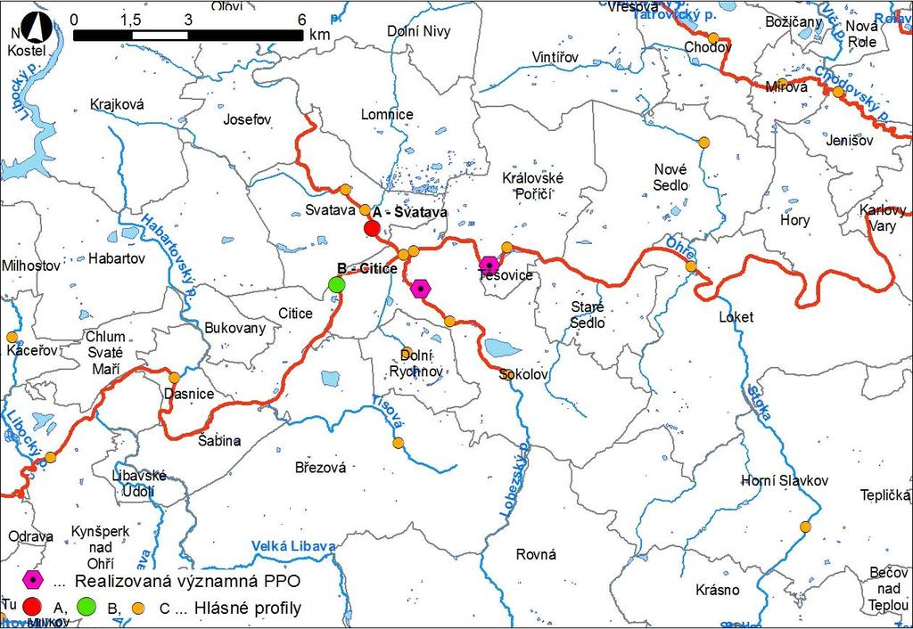 Obr. 1 Přehledná mapa řešeného území Obr.