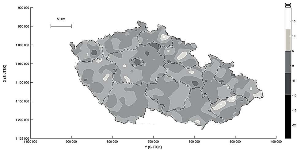 s 0 s 2 H A H B 2 =. 10 H 1 + A H 1 + B R R Pro výpočet úhlů musely být geocentrické souřadnice převedeny do lokální topocentrické soustavy.