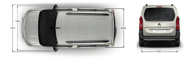 NOVÝ citroën BERLINGO technické PArAMEtry - Xl > Motor 1.2 Puretech 110 S&S MAn6 1.5 Blue HDi 100 S&S MAn 1.5 BlueHDi 130 S&S MAn6 1.