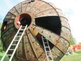 strana 2/174 Pokládání vodojemu typu Hydroglobus o objemu 100 m 3 v obci Zdětín u Benátek nad Jizerou Vodojem ve Zdětíně v průběhu generální opravy rem dvousložkovou polyuretanovou barvou, v