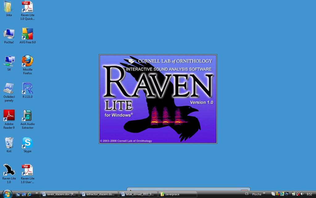 Ovládání programu Raven Lite 1.0 Návod je poměrně podrobný a měl by být samonosný. Kdyby se vám přesto cokoli nezdařilo, pokuste se o instalaci od začátku znovu.