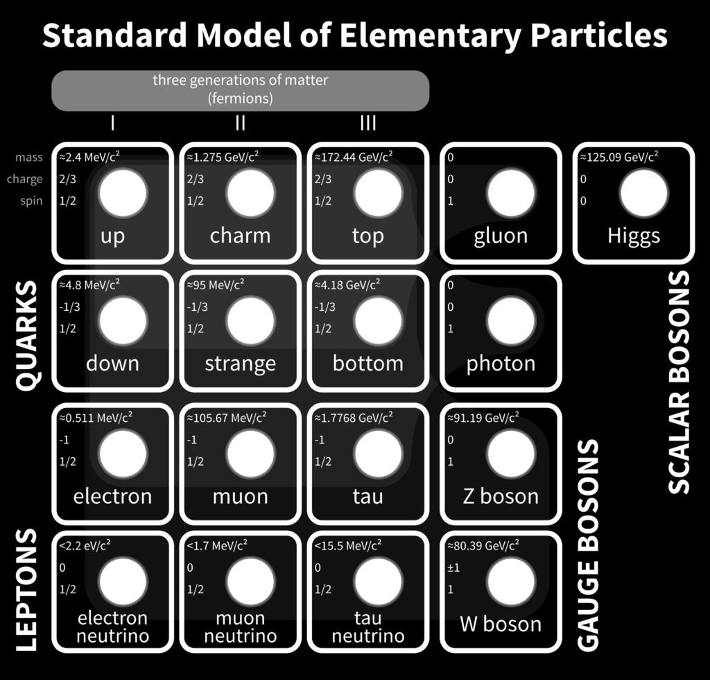 The one scalar boson is the Higgs boson which is the boson that belongs to higgs field - the field that causes through interaction with all the other fields that their quanta gain their mass. 1.