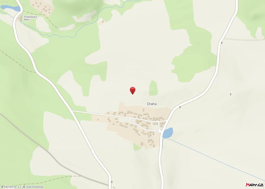 Mapa oblasti Pozemek