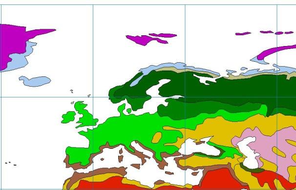 Geomy Rozdíly energetické a vláhově energetické