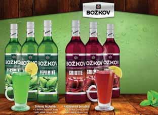 CRANBERRY kód: 52572, STRAWBERRY kód: 53785 1 l x 6 ks BOŽKOV TUZEMSKÝ