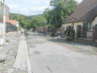 Poslední vodadomy douž ulice