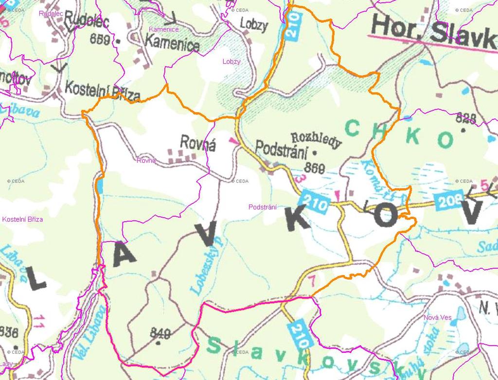 A. NÁZEV OBCE Název části obce (ZSJ): Mapa A: Území obce Přehledová mapka Kód části obce PRVK: CZ41.349.417.124.