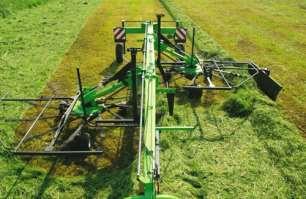 zajištěno nezávislosti každého rotoru a tím správného kopírovacího efektu. Každý rotor je opatřen rameny, jež mají na konci upevněné pružinové dvouprsty.