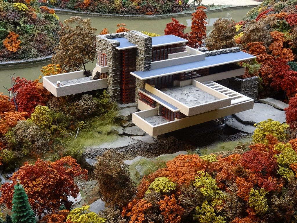 Architektonické a konstrukční řešení Vila Fallingwater, Pennsylvania, USA, autor.