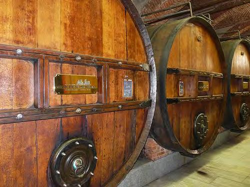 Ve sklepích Marchesi di Barolo Nejstarší sudy