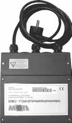 REGULACE (WRS) DIFERENČNÍ MANOSTAT diferenční manostat se dodává volně, pro externí regulaci PĚTISTUPŇOVÝ PŘEPÍNAČ elektronický pětistupňový regulátor otáček, vstup 0 0 V SNÍMAČ TEPLOTY