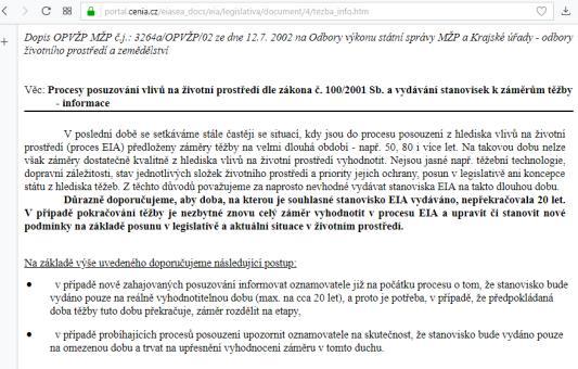 5/13 DOPIS MŽP NA OVSS A KÚ ZE DNE 12. 7.
