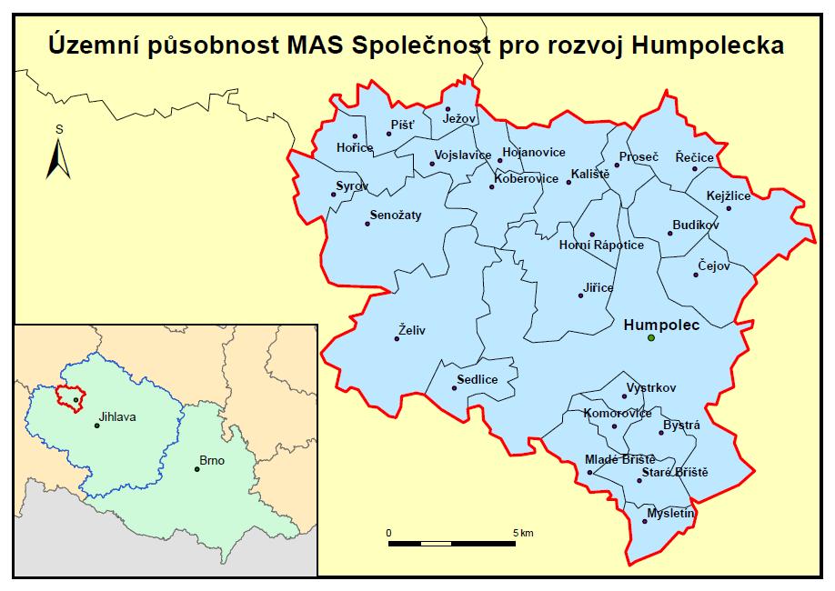 2.1 Sociodemografická analýza Správní obvod obce s rozšířenou působností Humpolec (dále SO ORP) se rozkládá v severozápadní části Kraje Vysočina.