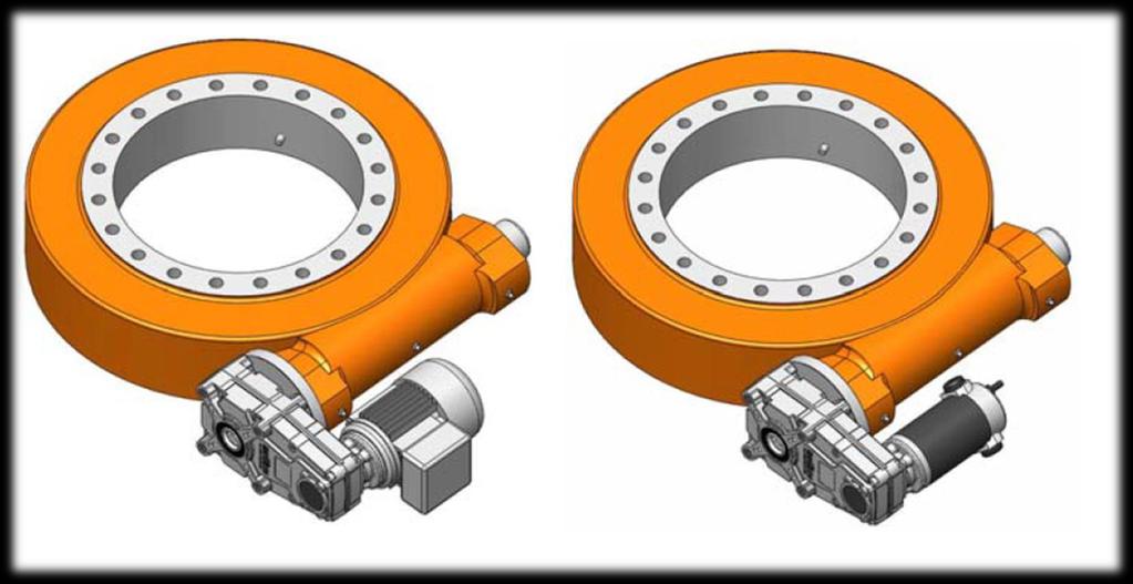 Globoid snail gears for solar panels aditional gear and