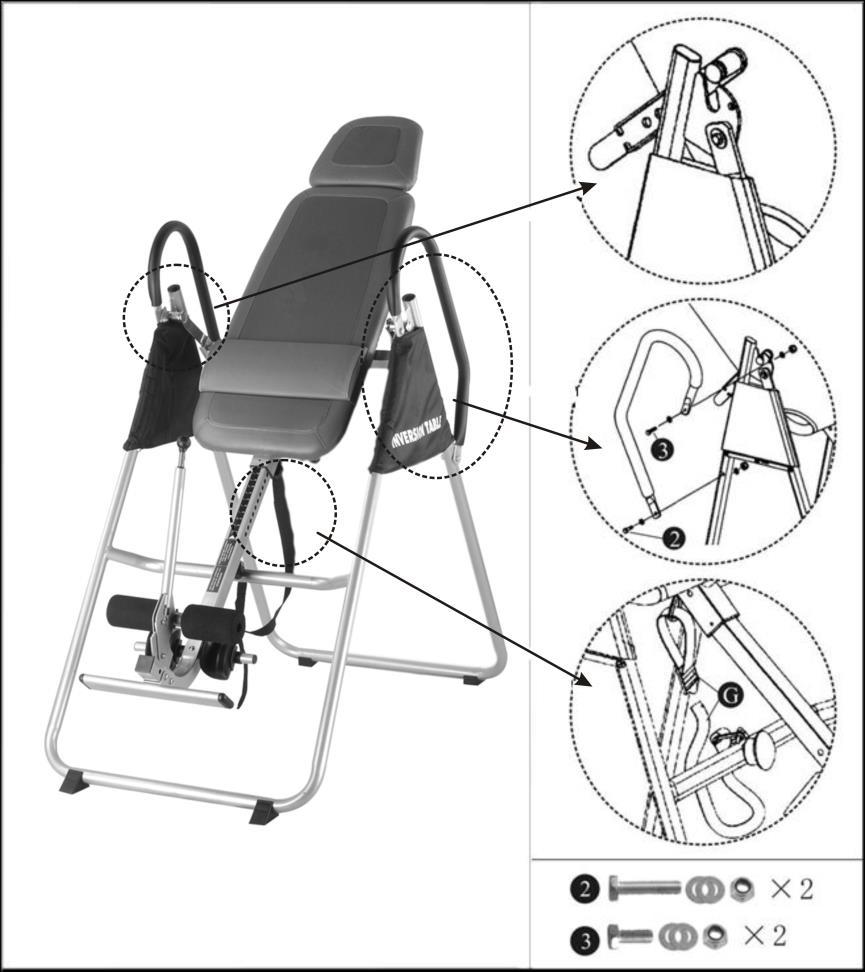 Krok 4: Krok 5: VYVÁŽENÍ INVERZNÍHO STOLU Mechanismus otočné lavice je velice citlivý a reaguje i na ty nejmenší změny těžiště. Proto je nesmírně důležité nastavit lavici na správnou výšku.