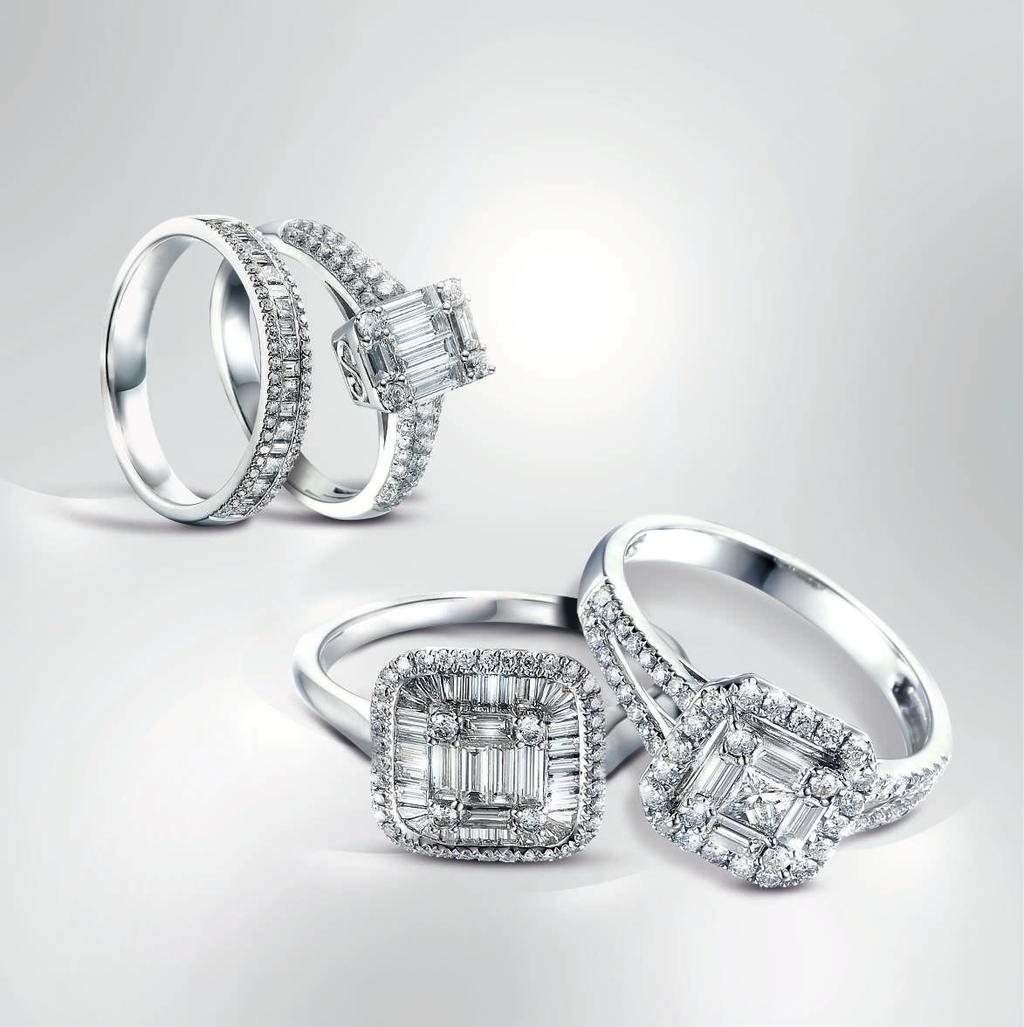 Jiskřivé Diamanty 1. Prsten z bílého zlata o ryzosti 585, diamanty, IZBR228A 2.