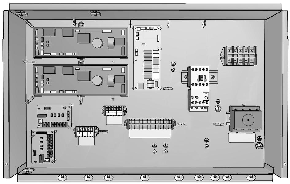 Rozváděcí skříňka hydraulického oddílu (panel ) 3 6 4.5.