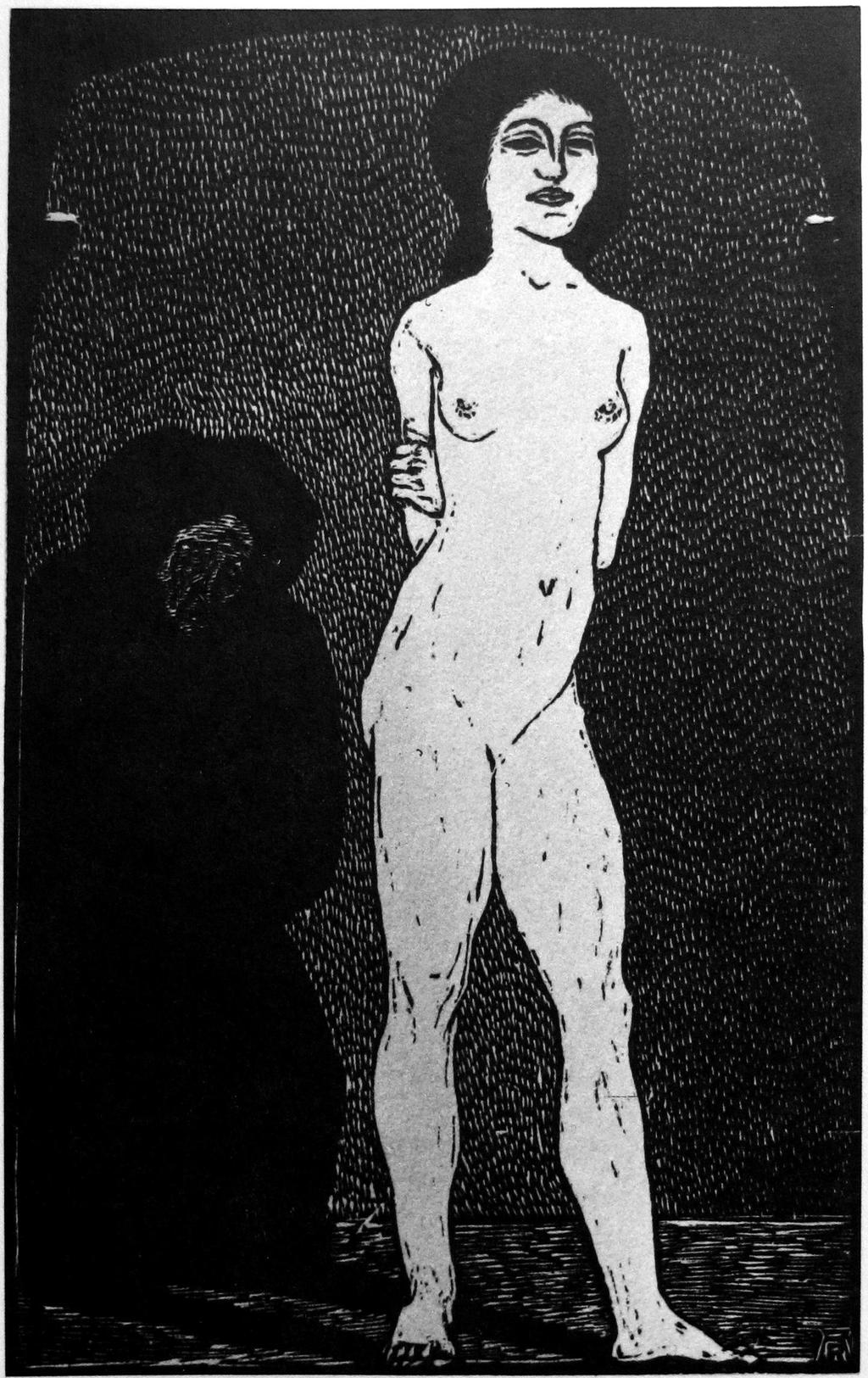 24. Světlo a stín, (1910), Dřevoryt, papír,
