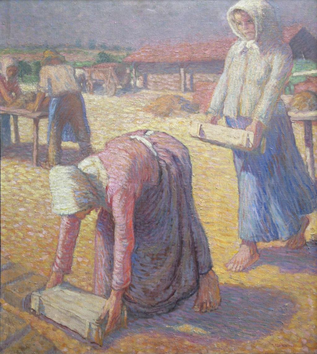 2. Dělnice v cihelně, 1909, olej,