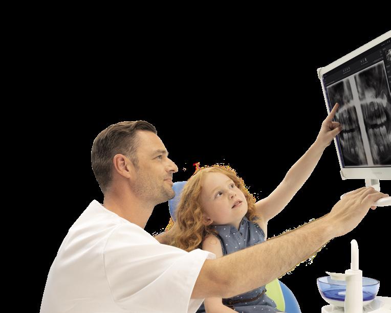 2D a 3D snímkování s jediným senzorem Vyšší diagnostická hodnota s extraorálními bite-wing snímky Náš sofistikovaný systém pro snímkování používá