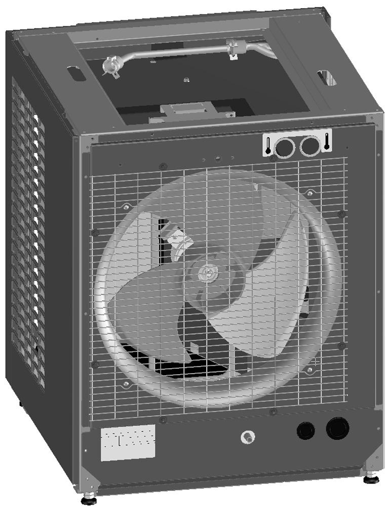 koelmiddeltemperatuur op verschillende punten in het watercircuit. Schakelkast De schakelkast bevat de voornaamste elektronische en elektrische onderdelen van de binnenunit.