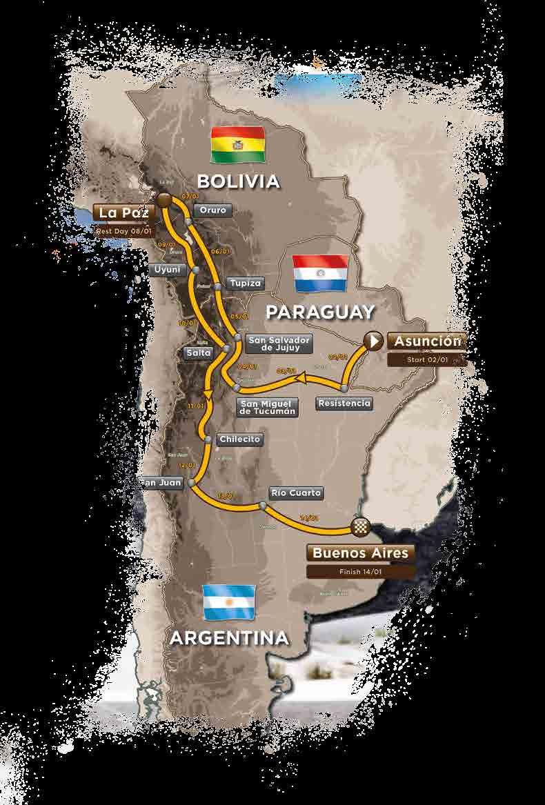 Paraguayi, Bolívii a Argentině.