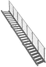 jednostranného nebo oboustranného zábradlí šířka schodnic je libovolně volitelné od