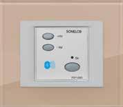 DECENTE pro audio moduly Produkty SONELCO jsou nástěnné moduly s možností bezdrátového přenosu hudby pomocí bluetooth, příjmu FM rádia nebo AUX vstupu pro připojení externích zařízení.