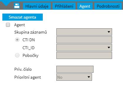 6. Users Users/Agent Zálžka Agent checkbx vždy aktivní, přejmenván na Aktivní Půvdní stav Nvý stav Zalžení nvé sby úprava agendy Byla