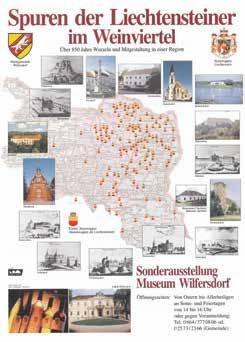 Aby bylo možné prezentovat historii rodu Lichtenštejnů srozumitelným způsobem, byla v roce 1987 vypracována zakladatelem muzea Hansem Huyszou rodopisná tabule knížecího domu Lichtenštejnů.