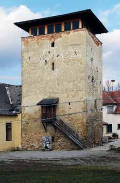 areál bývalého hradu Mistelbach obranná věž Palterndorf V urbáři z roku 1414 je u obce Palterndorf zapsáno 11 lén, 24 dvorců, 2 statky a 2 mlýny.