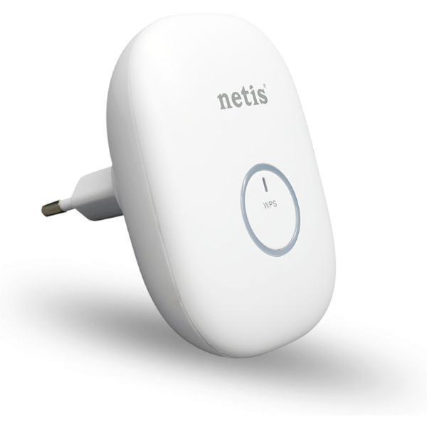 Netis E1+ 300 Mbps Opakovač Wi-Fi signálu Opakovač Wi-Fi signálu E1+ je navržen tak, aby vytvořil oblast pokrytí Wi-Fi signálem nebo rozšířil již stávající síť.