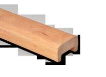 Dřevěné madlo pro panelové domy DM2 DM2 Dřevěné madlo pro panelové domy Bukové madlo určené k revitalizaci zábradlí v panelových domech.