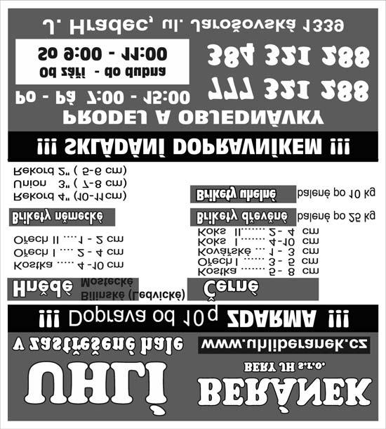 PAVEL HAVELDA PILA SVINY 777 112 127 ŘÁDKOVÁ INZERCE Koupím Koupím dům, byt nebo chatu ve Veselí nad Lužnicí a okolí, tel. 776 092 862.