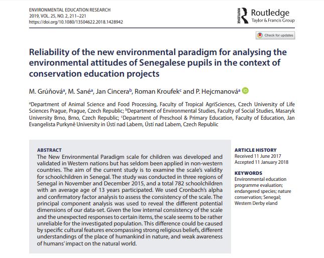 Absolventské práce Benešová Lucie. 2018. Microbiome community of farmed Common eland (Taurotragus oryx) under varied forage quality regimes. Diplomová práce.