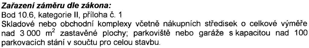 1 Sportovní areály na ploše nad 1 ha, golfová høištì, motokrosové, cyklokrosové a cyklotrialové areály mimo území chránìná podle zvláštních právních pøedpisù Bod 1011, kategorie II,