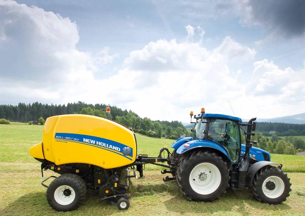 2 3 NVÝ RLL-BELT ZMĚNA STYLU VARIABILNÍH LISVÁNÍ Firma New Holland se v segmentu kulatých lisů pohybuje více jak 25 let.