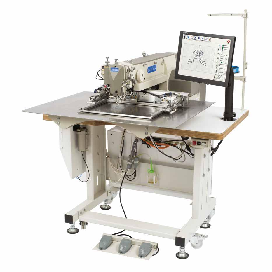 Charakteristika Technical features Características Técnicas Tato řada strojů je charakteristická vysokou kvalitou a produktivitou šití Nové, chráněné technické řešení využívající speciální šroubovou