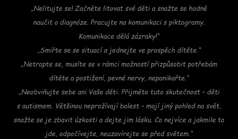 Smiřte se se situací a jednejte ve prospěch dítěte.