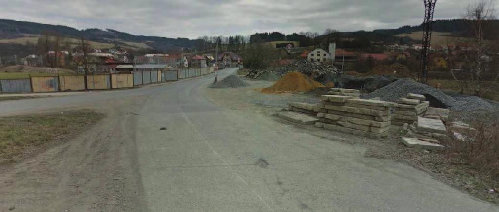 Obrázek 5: Pohled na úseku km 1,729 stávající
