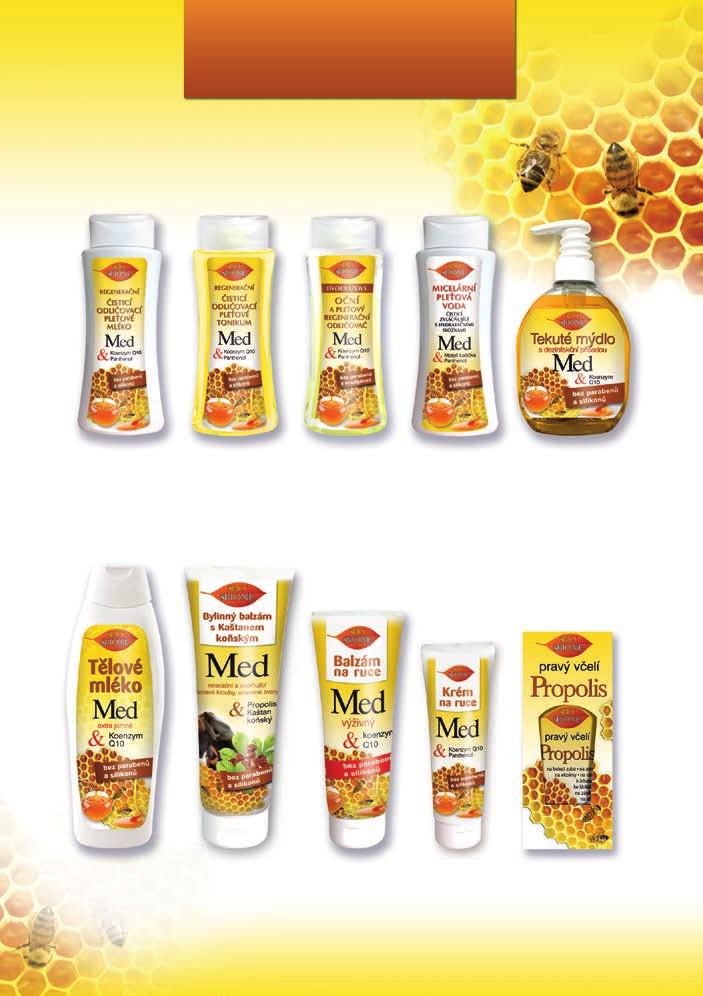 Řada je určena pro normální, suchou, zralou a citlivou pleť. Produkty obsahují přídavek pravého včelího medu, propolisu a mateří kašičky.