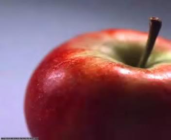 Zachycení kapek na jablku