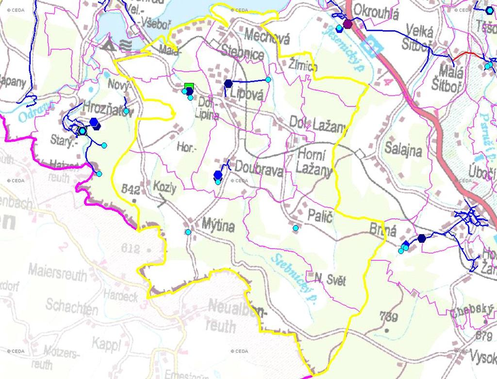 D. VODOVODY D.1 POTŘEBA VODY Z BILANCE Základní parametry: Ozn.: Jednotky: Rok: 22 25 21 215 Počet všech zásobených obyvatel Nz obyvatel 3 3 3 35 Voda vyrobená celkem VVR tis.