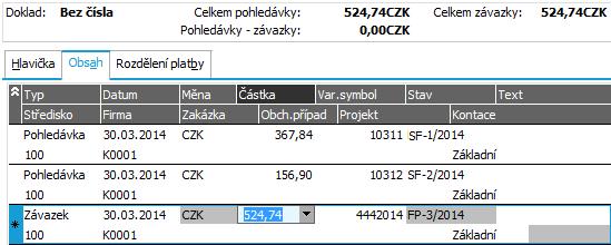 Úhrada vzájemným zápočtem - sank.
