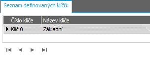 Definice klíčů Zavedli jsme si dealerské třídy a tabulky obratů.