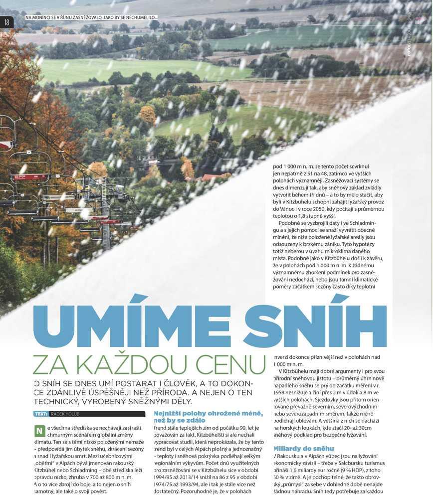 UMÍME SNÍH ZA KAŽDOU CENU Snow - 18.11.