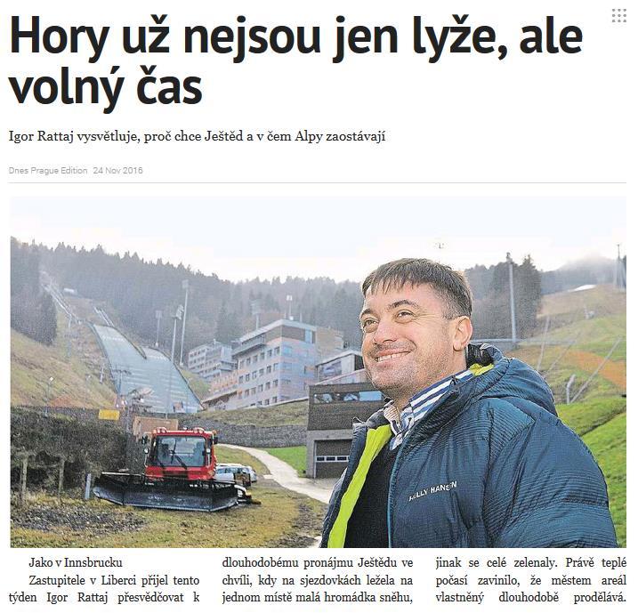 Hory už nejsou jen lyže, ale volný čas Mladá fronta DNES -